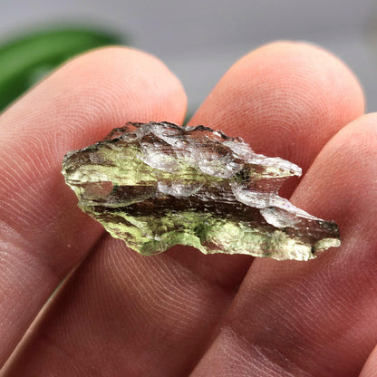 Moldavite Specimen 1.33g, Authentic Moldavite Crystal from Czech Republic