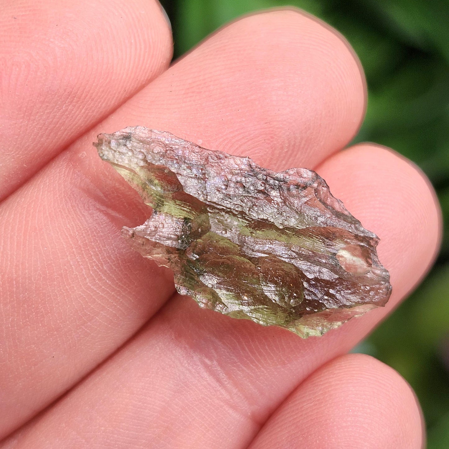 Moldavite Specimen 1.33g, Authentic Moldavite Crystal from Czech Republic