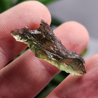 Poison Green Moldavite Specimen 2.07g, Genuine Raw Moldavite Crystal