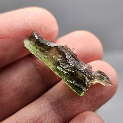 Poison Green Moldavite Specimen 2.07g, Genuine Raw Moldavite Crystal