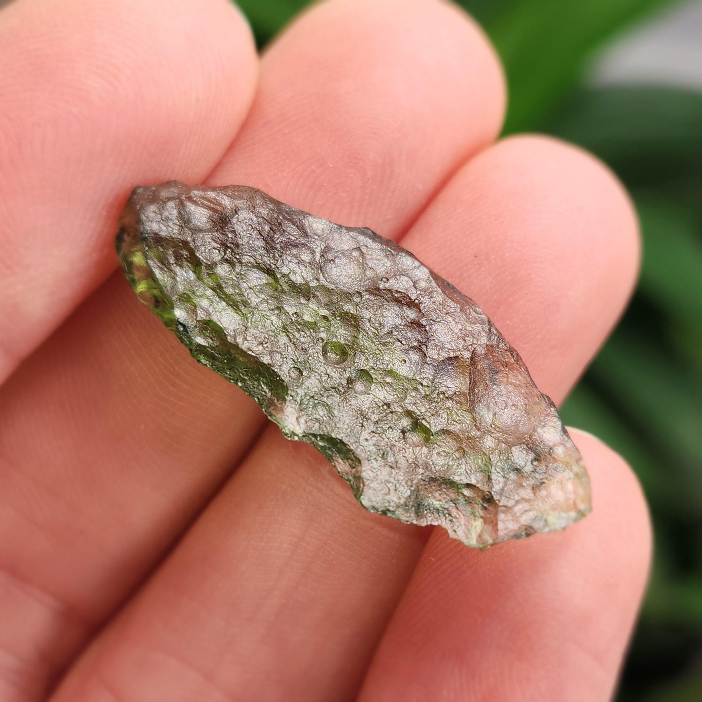 Poison Green Moldavite 2.09g, Authentic Moldavite Crystal Specimen