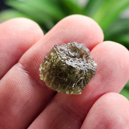 Moldavite Specimen 2.16g with Natural HOLE, Authentic Moldavite Crystal Tektite