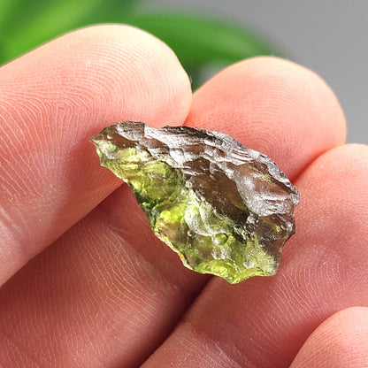 Poison Green Moldavite Specimen 1.33g, Authentic Raw Moldavite Crystal