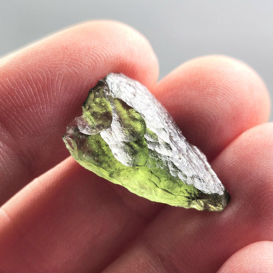 Poison Green Moldavite 1.90g, Authentic Moldavite Crystal Specimen