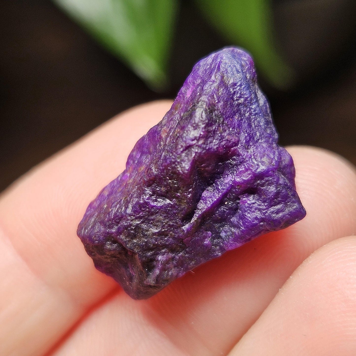 Gel Sugilite & Blue Richterite Crystal 4.93g, South African Raw Sugilite Specimen OLD STOCK
