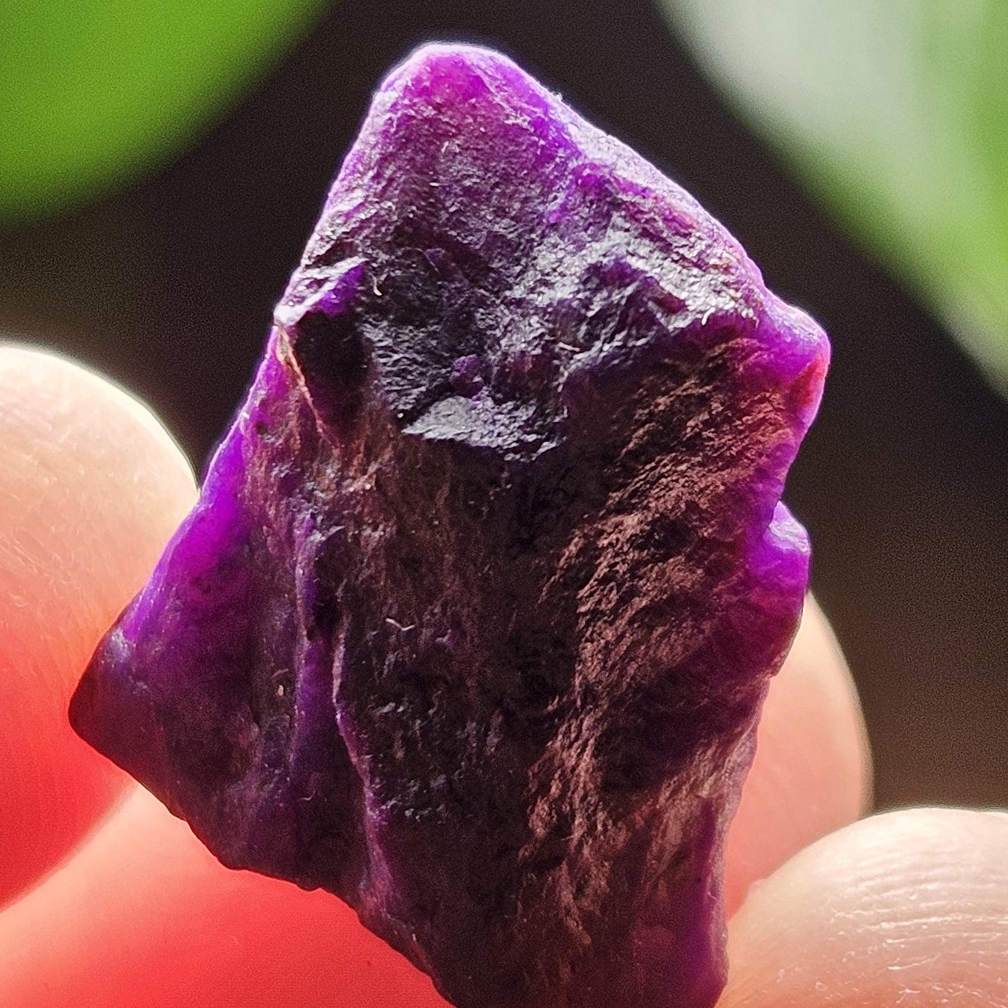 Gel Sugilite & Blue Richterite Crystal 4.93g, South African Raw Sugilite Specimen OLD STOCK