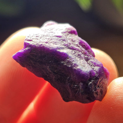 Gel Sugilite & Blue Richterite Crystal 4.93g, South African Raw Sugilite Specimen OLD STOCK