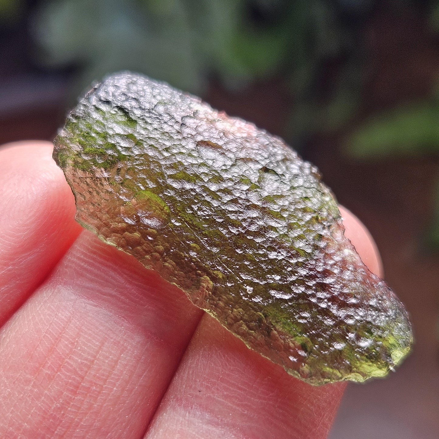 Moldavite Angel Chime Specimen 3.31g, Genuine Raw Moldavite Crystal