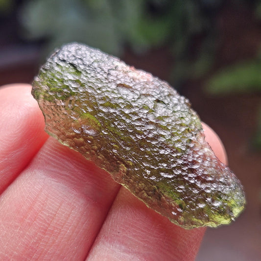 Moldavite Angel Chime Specimen 3.31g, Genuine Raw Moldavite Crystal
