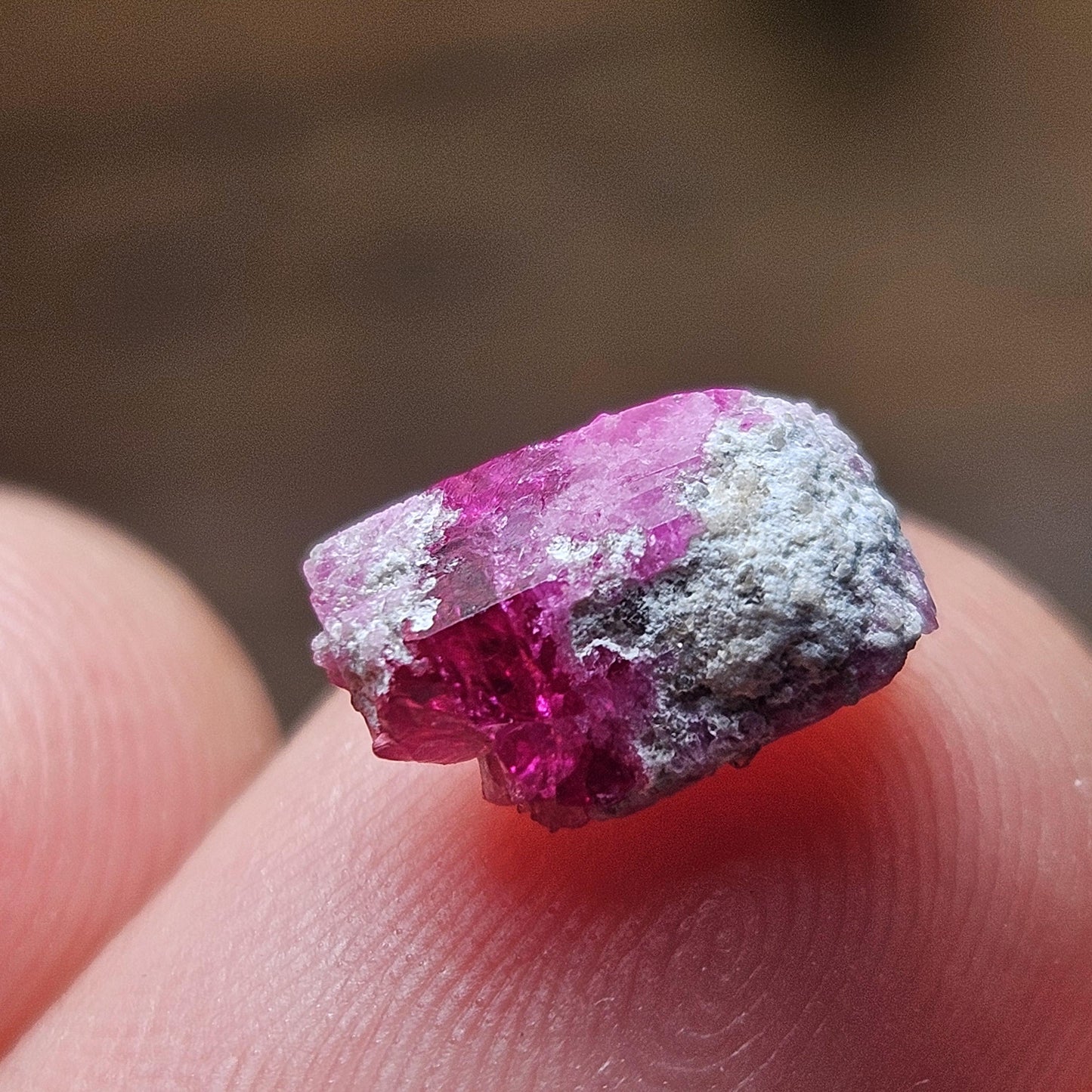 Bixbite Crystal, Terminated Red Beryl Crystal from Utah 1.9ct, Red Emerald Bixbite Gem