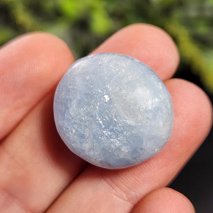 Blue Calcite Tumbled Crystal, Calcite Stone Specimen