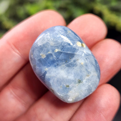Blue Calcite Tumbled Crystal, Calcite Stone Specimen