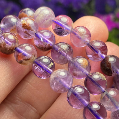 Super 7 Quartz Crystal Bracelet (6mm Beads), Super Seven Crystal Bracelet