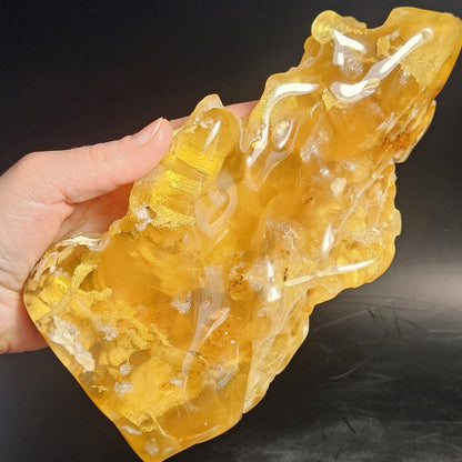 HUGE Amber with Moving Enhydro Bubble & Insect Inclusions 1.17lb