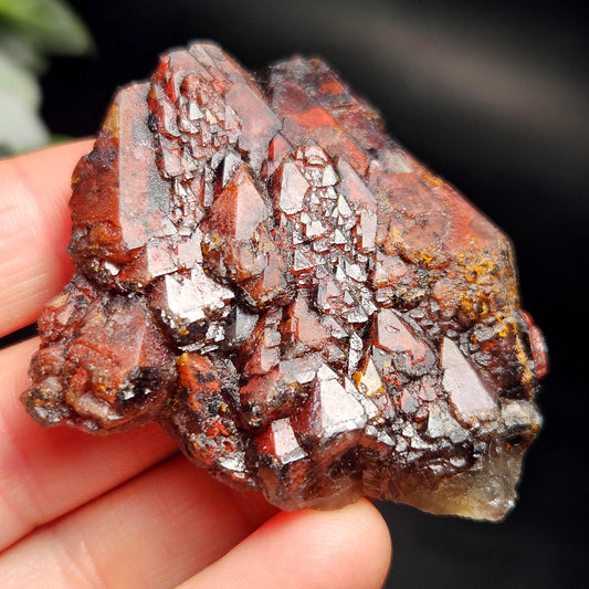 Alien Amethyst Elestial Hematite Crystal, 35g Indian Hematoid Amethyst