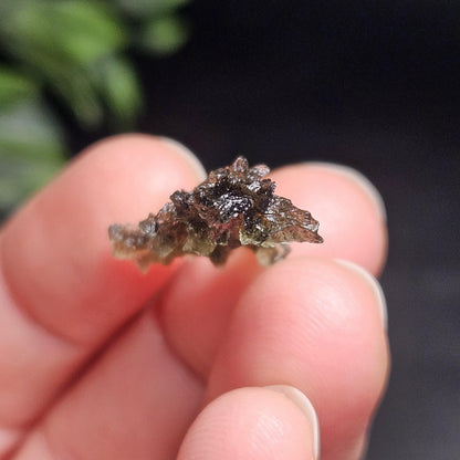 Hedgehog Moldavite Specimen from Besednice 1.45g, Moldavite Crystal