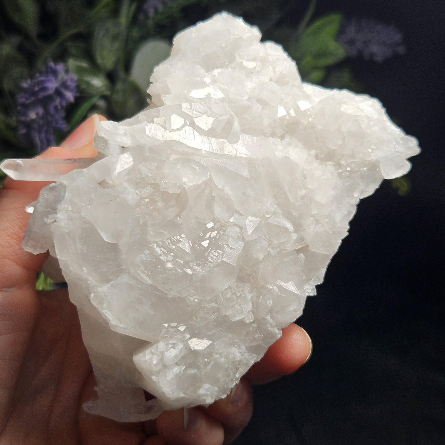 Arkansas Quartz Crystal Cluster 467g, Spiky Self