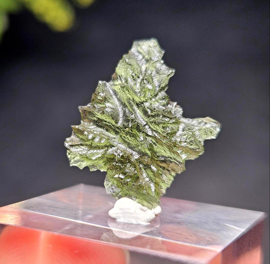 Besednice Moldavite "Hedgehog" Specimen 0.85g, Moldavite Crystal