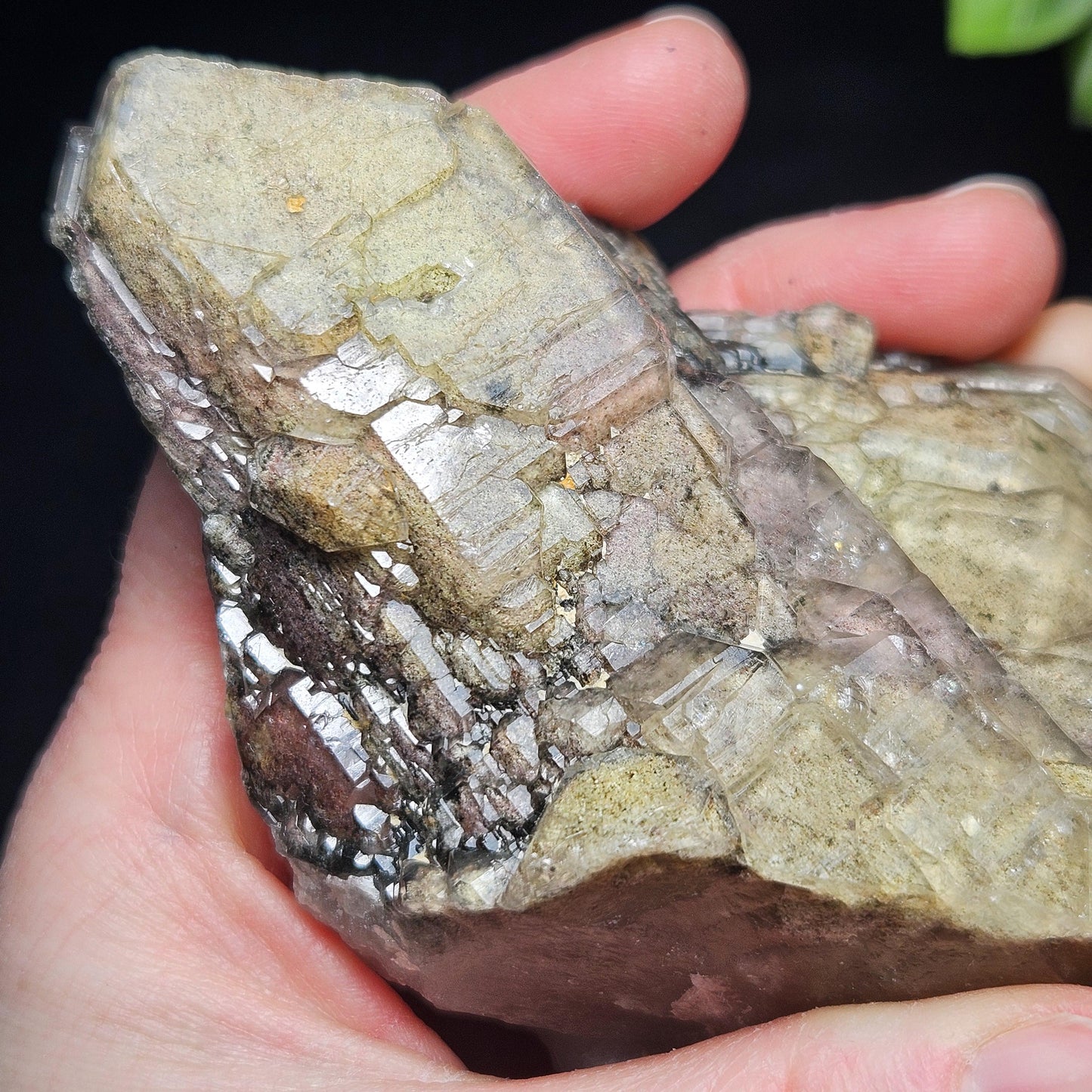 ELESTIAL Garden Quartz Crystal Cluster 295g, Brazilian Scenic Lodolite Specimen