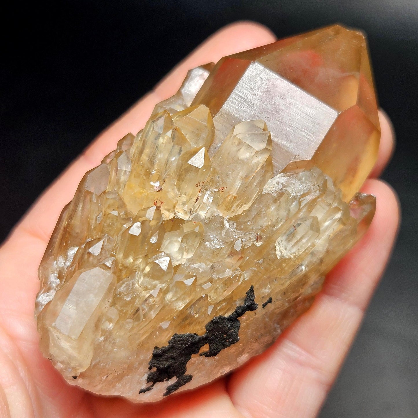 Kundalini Congo Citrine Quartz Cluster 159g, Smoky Citrine Crystal Multi