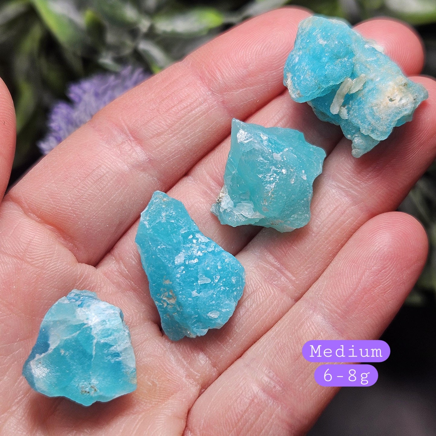 Smithsonite Crystal from the Congo, Natural VIVID Blue Smithsonite Raw Stone