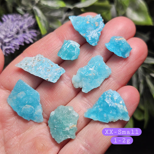 Blue Smithsonite Crystal Specimen from Congo, Natural Smithsonite Raw Stone