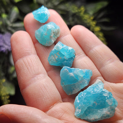 Blue Smithsonite Crystal Specimen from Congo, Natural Smithsonite Raw Stone