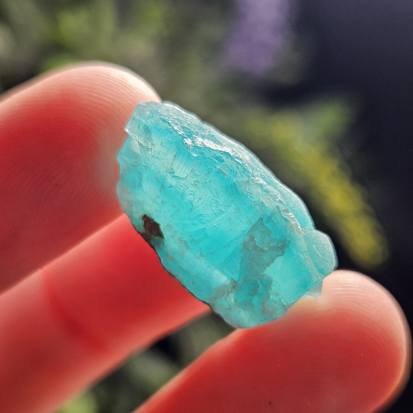 Blue Smithsonite Crystal Specimen from Congo, Natural Smithsonite Raw Stone