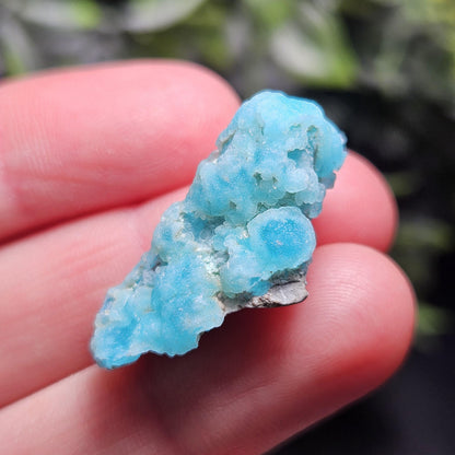 Blue Smithsonite Crystal Specimen from Congo, Natural Smithsonite Raw Stone