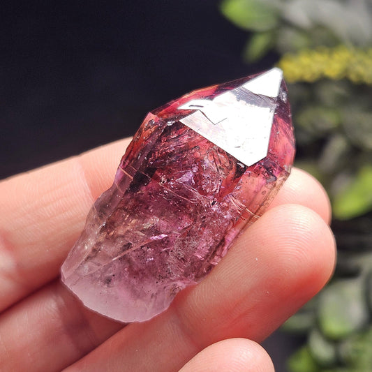 Enhydro Amethyst Scepter 21.34g, Moving Shangaan Enhydro Quartz Crystal from Zimbabwe
