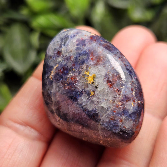 Iolite & Sunstone Tumbled Crystal, Polished Sunstone Iolite Specimen from India