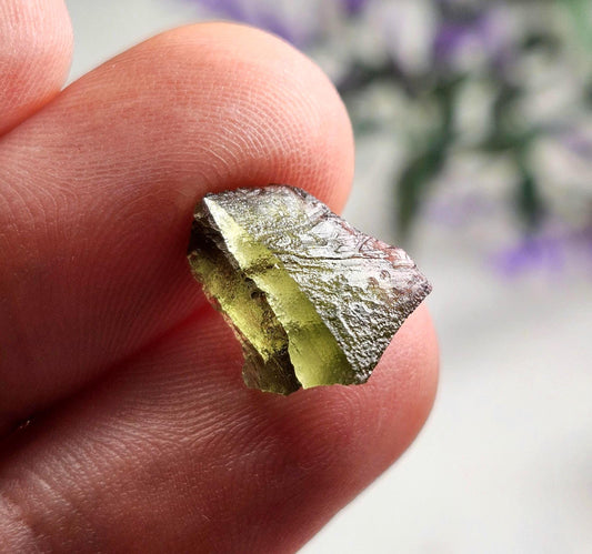 Moldavite Angel Chime 0.69g, Genuine Moldavite Tektite Specimen