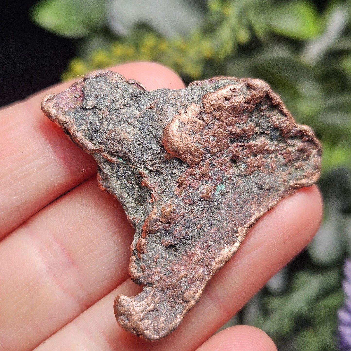 Native Copper Nugget from Michigan, Pure Natural Copper Specimen