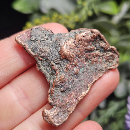 Native Copper Nugget from Michigan, Pure Natural Copper Specimen