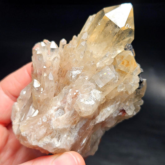 Congo Kundalini Citrine Quartz Cluster 232g, Smoky Citrine Crystal Multi
