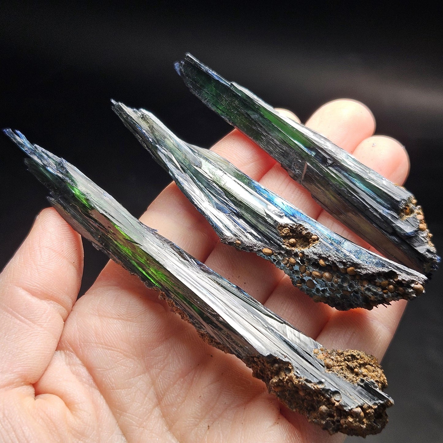 Vivianite Crystal Cluster (12