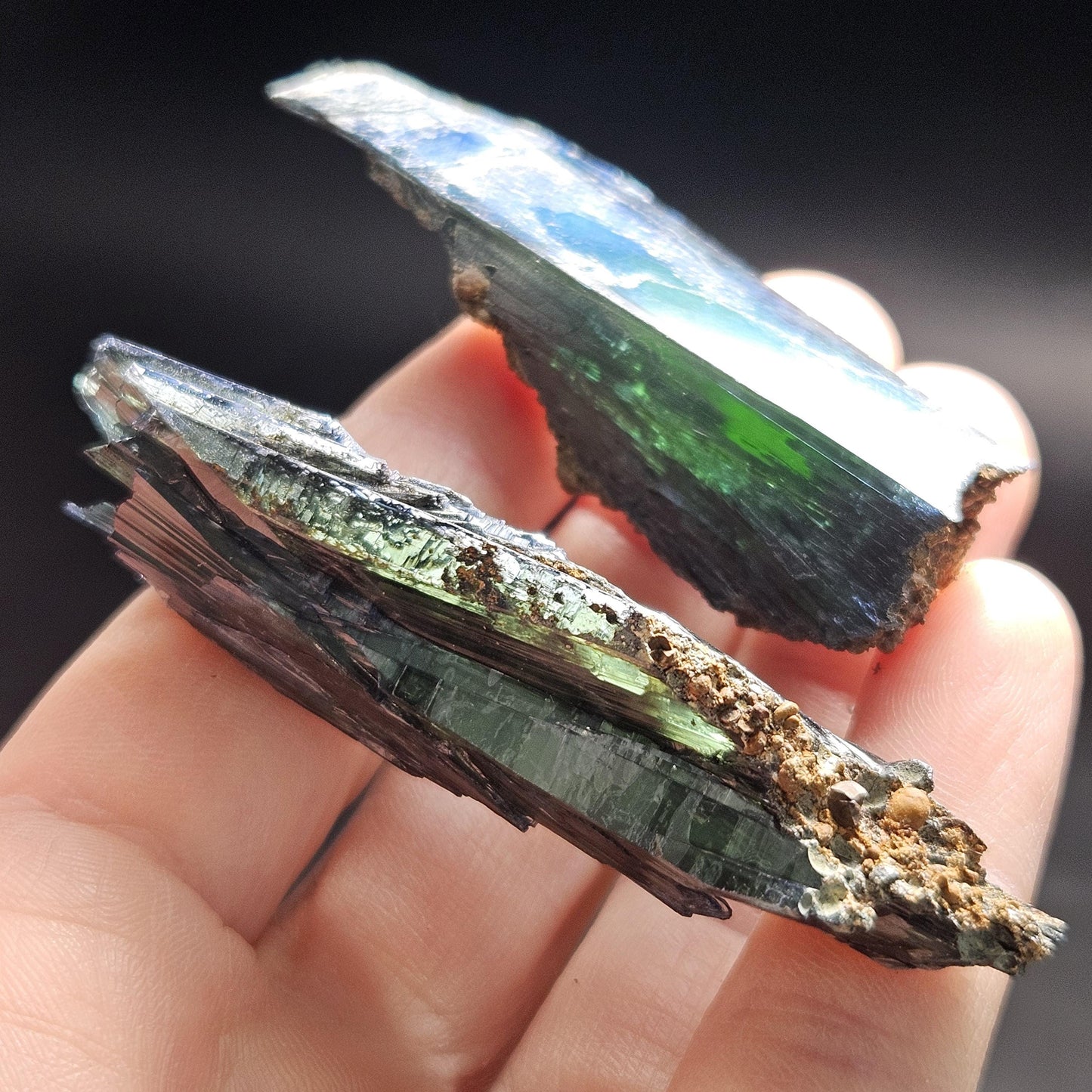 Vivianite Crystal Cluster (12