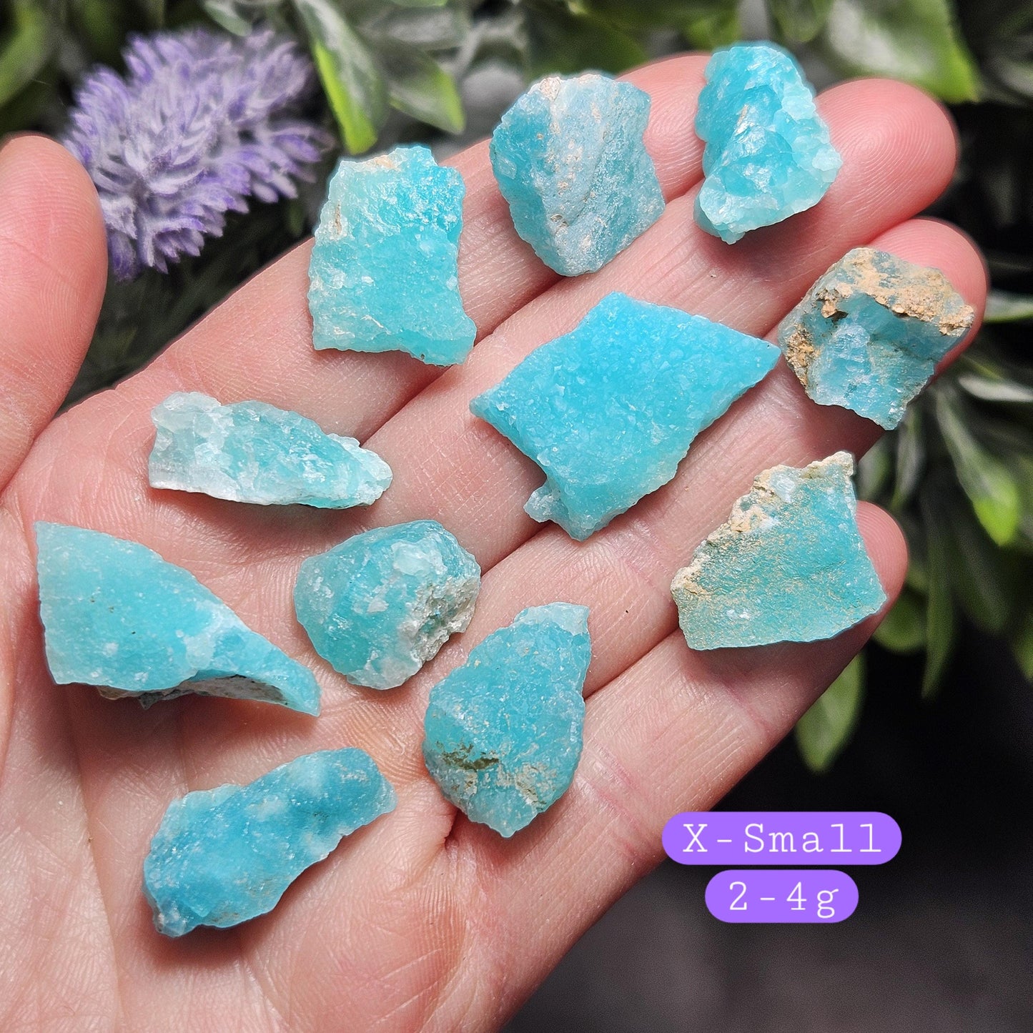 Blue Smithsonite Crystal Specimen from Congo, Natural Smithsonite Raw Stone