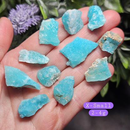 Blue Smithsonite Crystal Specimen from Congo, Natural Smithsonite Raw Stone