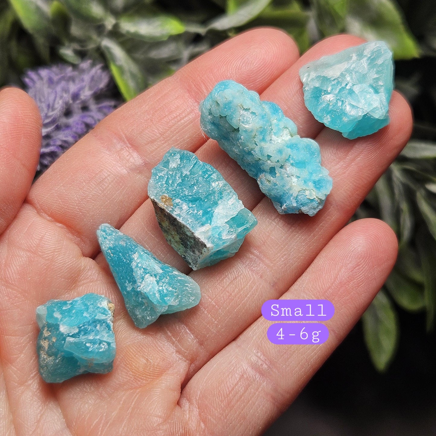 Blue Smithsonite Crystal Specimen from Congo, Natural Smithsonite Raw Stone