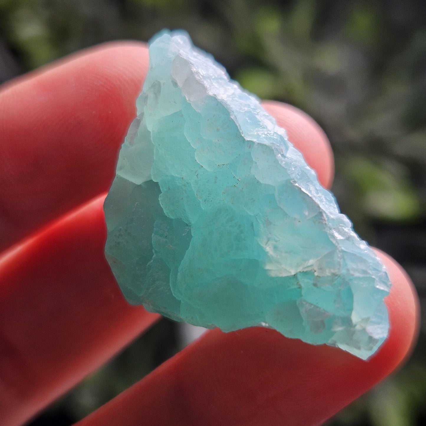 Smithsonite Crystal from the Congo, Natural VIVID Blue Smithsonite Raw Stone