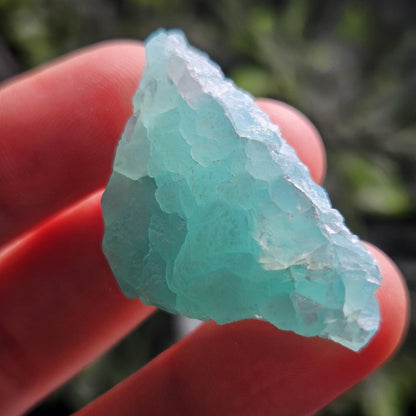 Smithsonite Crystal from the Congo, Natural VIVID Blue Smithsonite Raw Stone