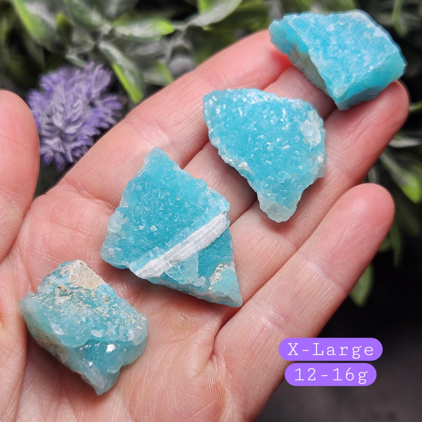 Blue Smithsonite Crystal Specimen from Congo, Natural Smithsonite Raw Stone