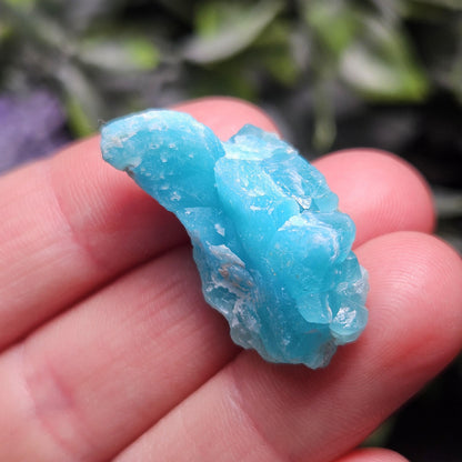 Blue Smithsonite Crystal Specimen from Congo, Natural Smithsonite Raw Stone