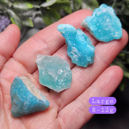 Blue Smithsonite Crystal Specimen from Congo, Natural Smithsonite Raw Stone