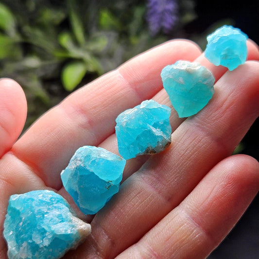 Blue Smithsonite Crystal Specimen from Congo, Natural Smithsonite Raw Stone