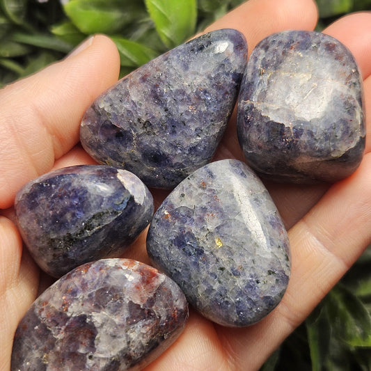 Iolite & Sunstone Tumbled Crystal, Polished Sunstone Iolite Specimen from India