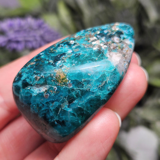 Polished Dioptase Crystal 45.88g, Congo Dioptase Specimen