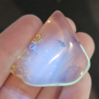 Enhydro Amber with MOVING Bubble & Bug Inclusions, 4.78g