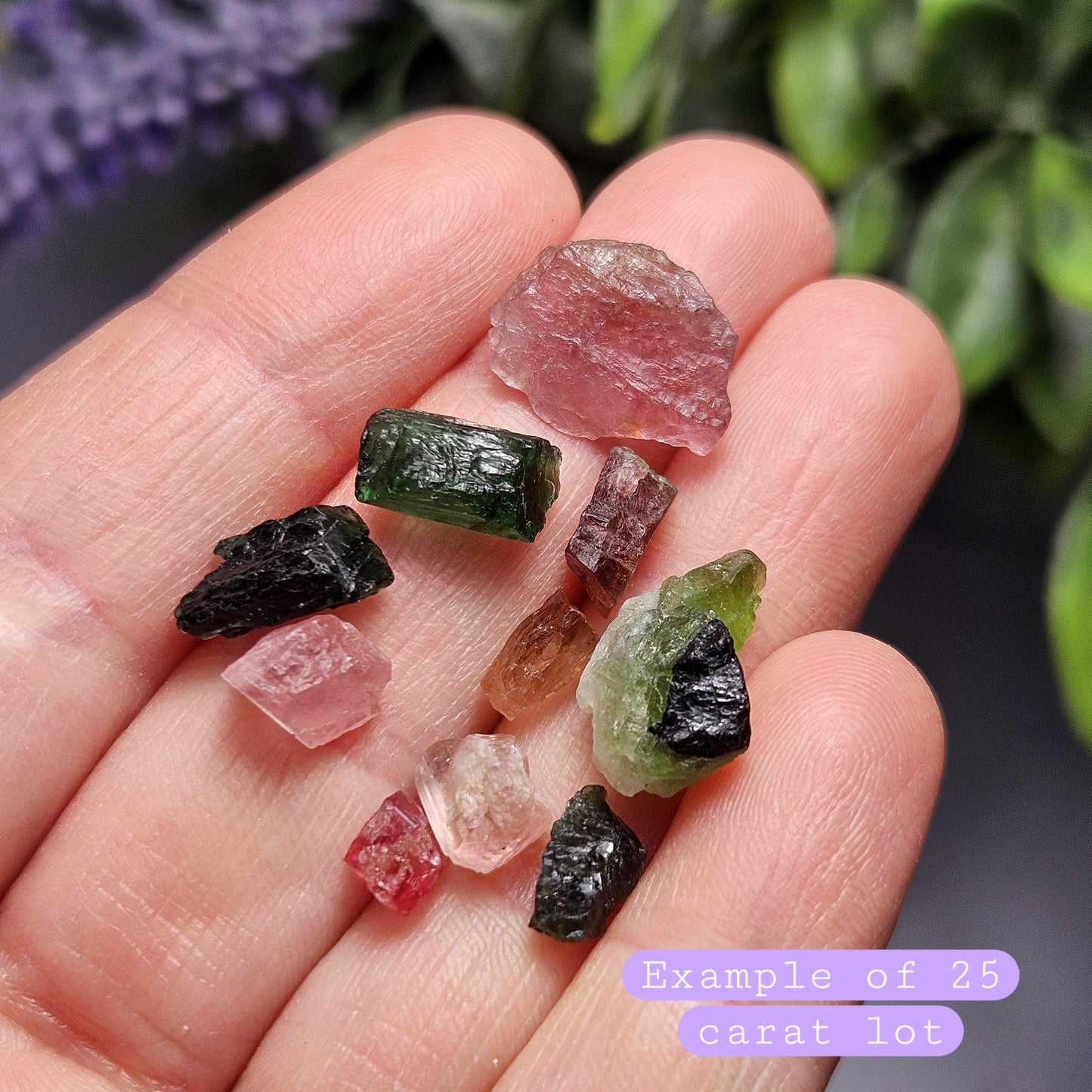 Tourmaline "Candy" Pink & Green Bulk Crystals, Choose Your Size, Brazilian Raw Tourmaline Specimens